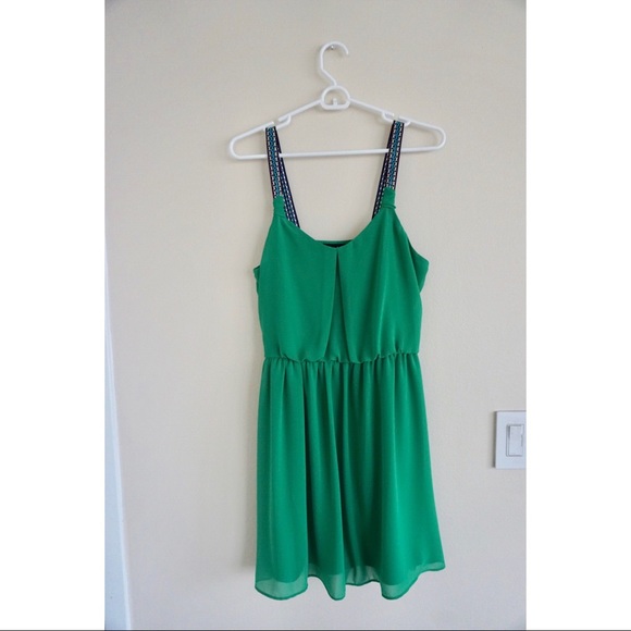 NWT! By & By Green Dress - Picture 1 of 4